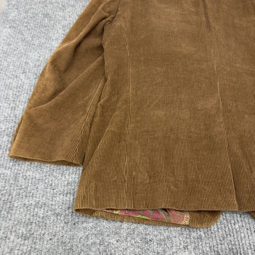 Lauren Ralph Lauren Blazer Mens 44R Brown Cotton Corduroy Sport Coat Classic